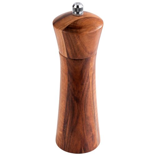 APS Pfeffermühle aus Akazienholz mit Edelstahl-Mahlwerk