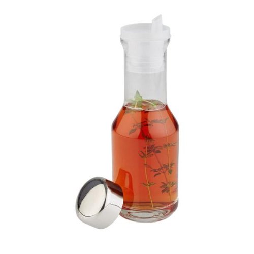 APS Ersatzglas für Essig und Öl, 200 ml, mit Edelstahl-Deckel