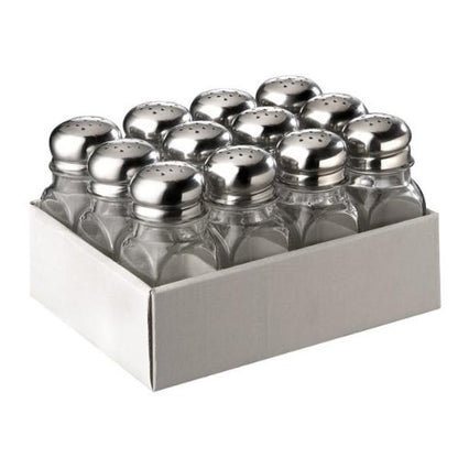 APS Allzweckstreuer Set aus Glas und Edelstahl, ideal für Gewürze