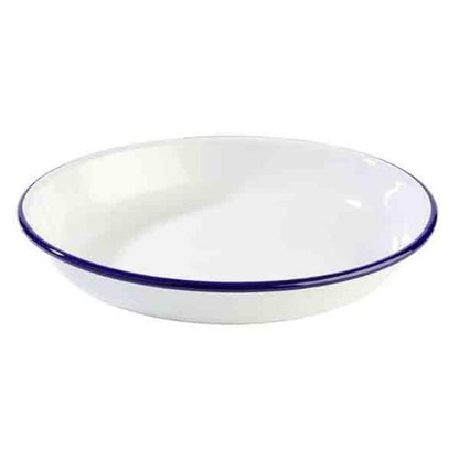 APS Teller, tief aus emailliertem Stahlblech, Ø 24 cm, ideal für Gastronomie