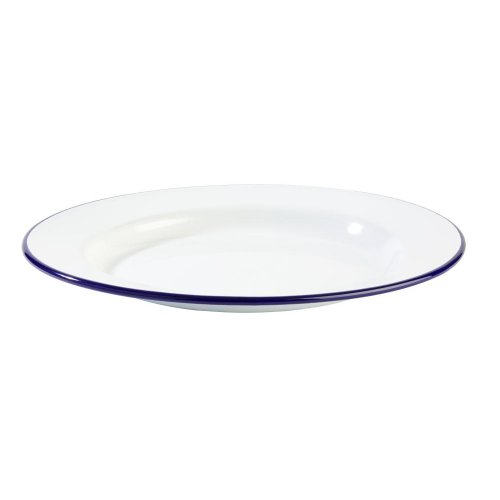 APS Teller, flach, Ø 24 cm aus emailliertem Stahlblech, ideal für Gastronomie