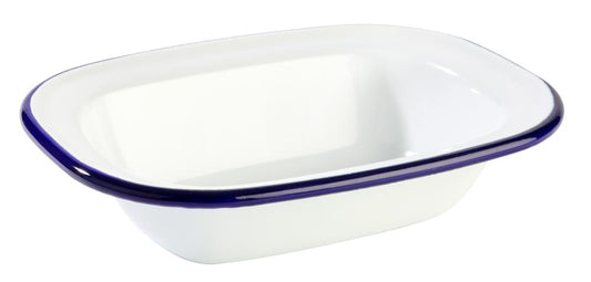 APS Schale -ENAMELWARE- 18x13,5 cm aus emailliertem Stahlblech für Gastronomie