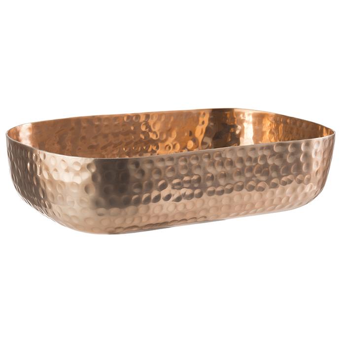 APS Schale -CRAFT- 23x15,5 cm Aluminium Kupfer-Look für ansprechende Präsentation von Speisen
