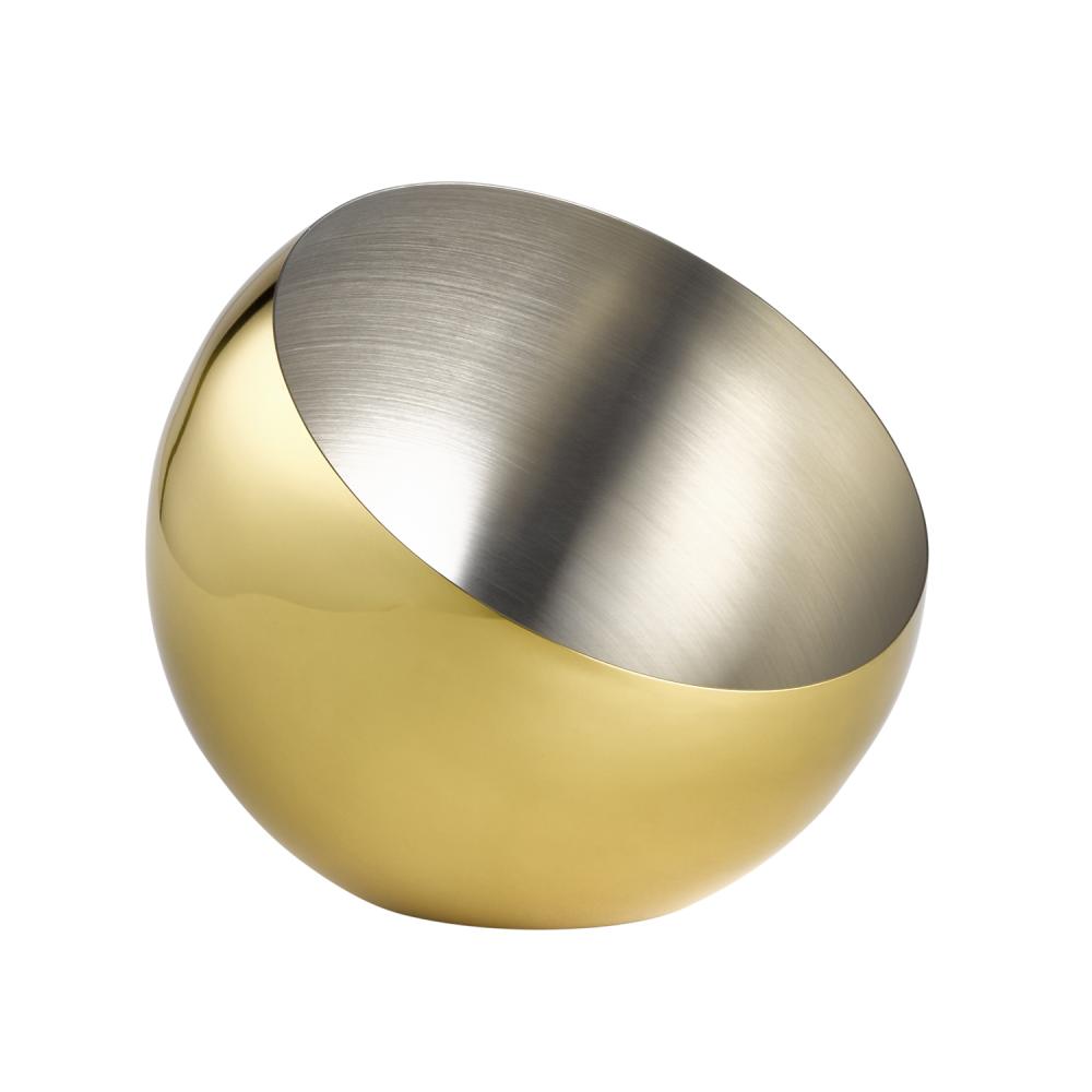 APS Schale -SPHERE- aus Edelstahl, ideal für die Präsentation von Speisen.