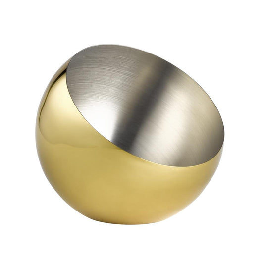 APS Schale -SPHERE- aus Edelstahl, ideal für die Präsentation von Speisen.