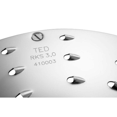 FEUMA Rohkostscheibe aus Edelstahl, 3 mm Schnittstärke, ideal für Gemüseschneider.