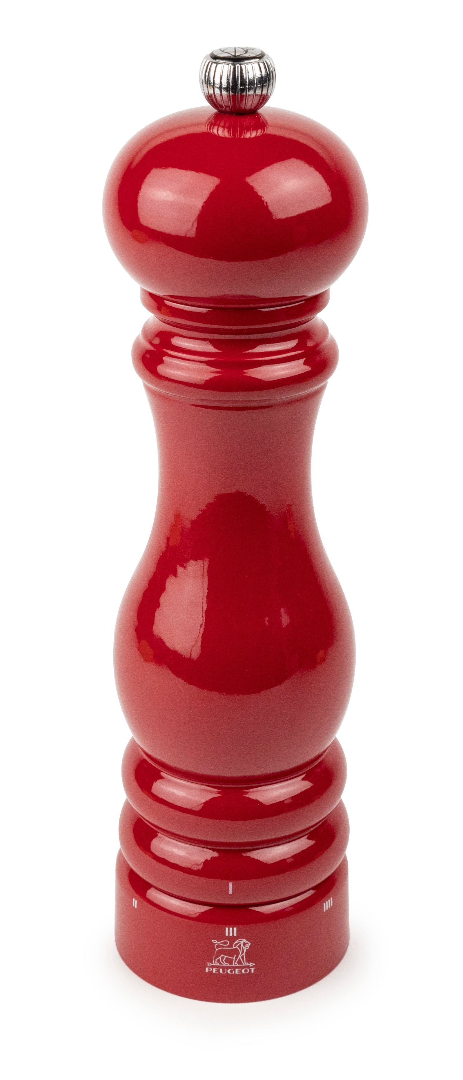 PEUGEOT Paris Pfeffermühle in Passionsrot für präzises Mahlen von Pfeffer