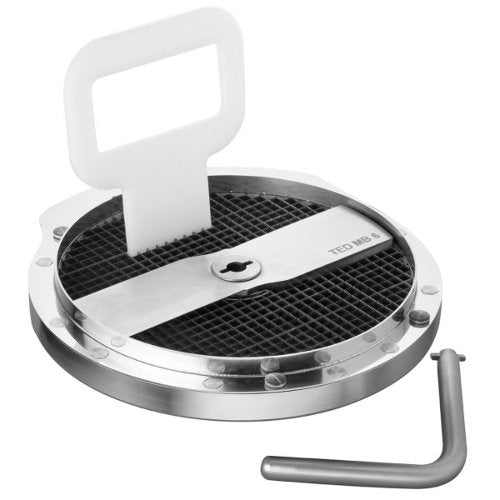 FEUMA TED Würfelschneideinrichtung aus Edelstahl für gleichmäßige Würfel.