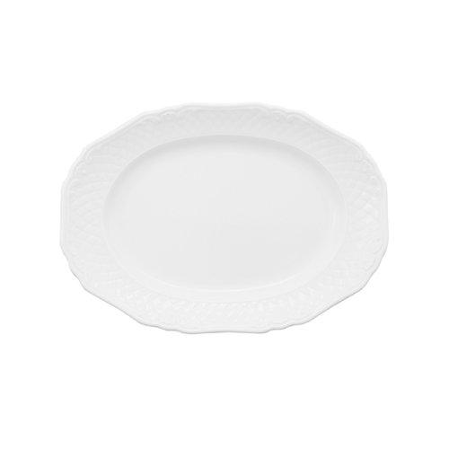 Eschenbach Platte oval 25 cm Weiss für Gastronomie, ideal für Beilagen
