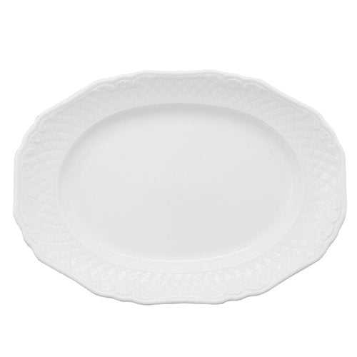 Eschenbach Platte oval 36 cm Weiss für das Servieren von Fleisch und Fisch