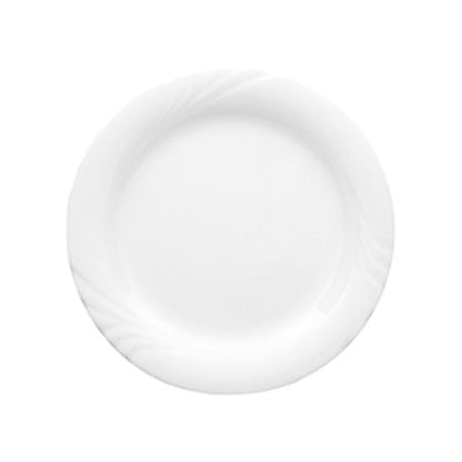Eschenbach flacher Teller 20 cm Weiß für Frühstück und Kuchen