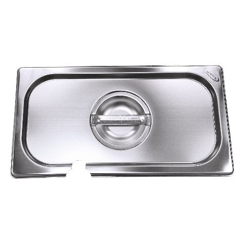 Cookmax GN Deckel mit Löffelausschnitt aus Edelstahl für GN-Behälter 1/4