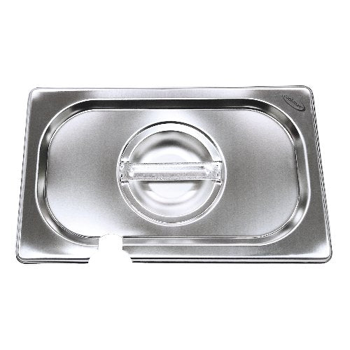 Cookmax GN Deckel mit Löffelausschnitt aus Edelstahl für GN-Behälter 1/3