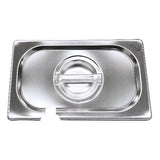 Cookmax GN Deckel mit Löffelausschnitt Edelstahl für 1/3