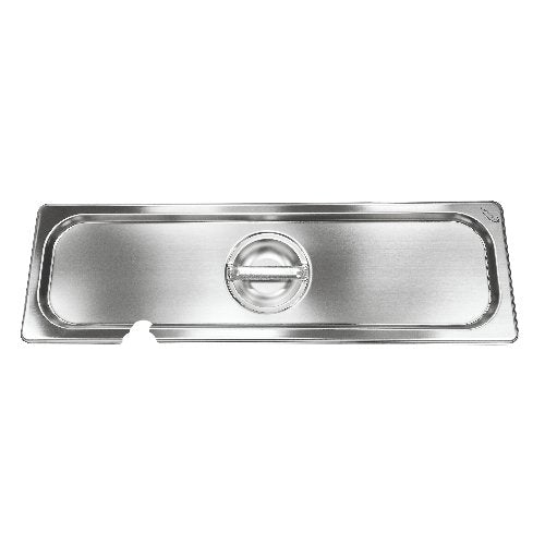 Cookmax GN Deckel mit Löffelausschnitt aus Edelstahl für GN-Behälter 2/4