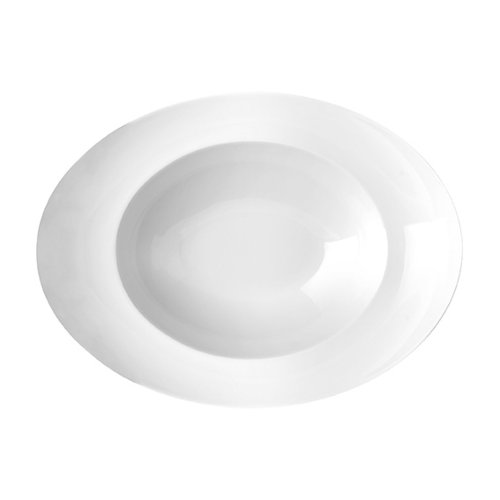 Eschenbach Teller tief oval 32 cm Weiss für Hauptspeisen und Suppen