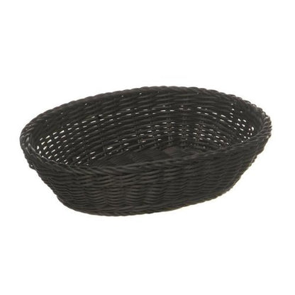 APS Korb aus Polypropylen für Gastronomie, schwarz, 25 x 19 cm