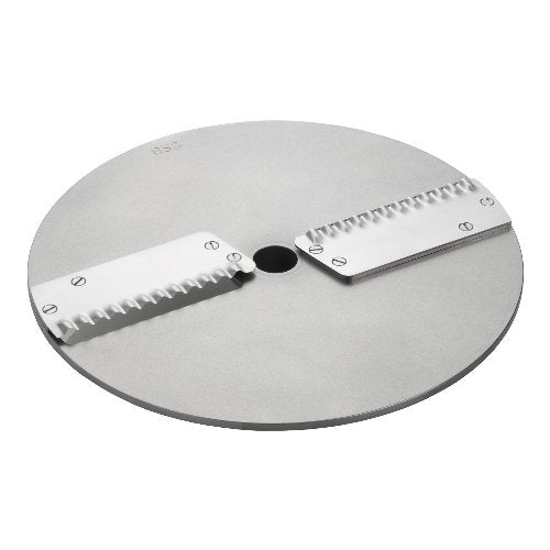 FEUMA Buntschnittscheibe 6,0 mm für Gemüseschneider SUPRA 6e, Edelstahl, dekorative Schnittformen
