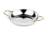 APS Servier- / Beilagenschale , Ø 28 cm, H: 4 cm, 2 Liter , Edelstahl poliert