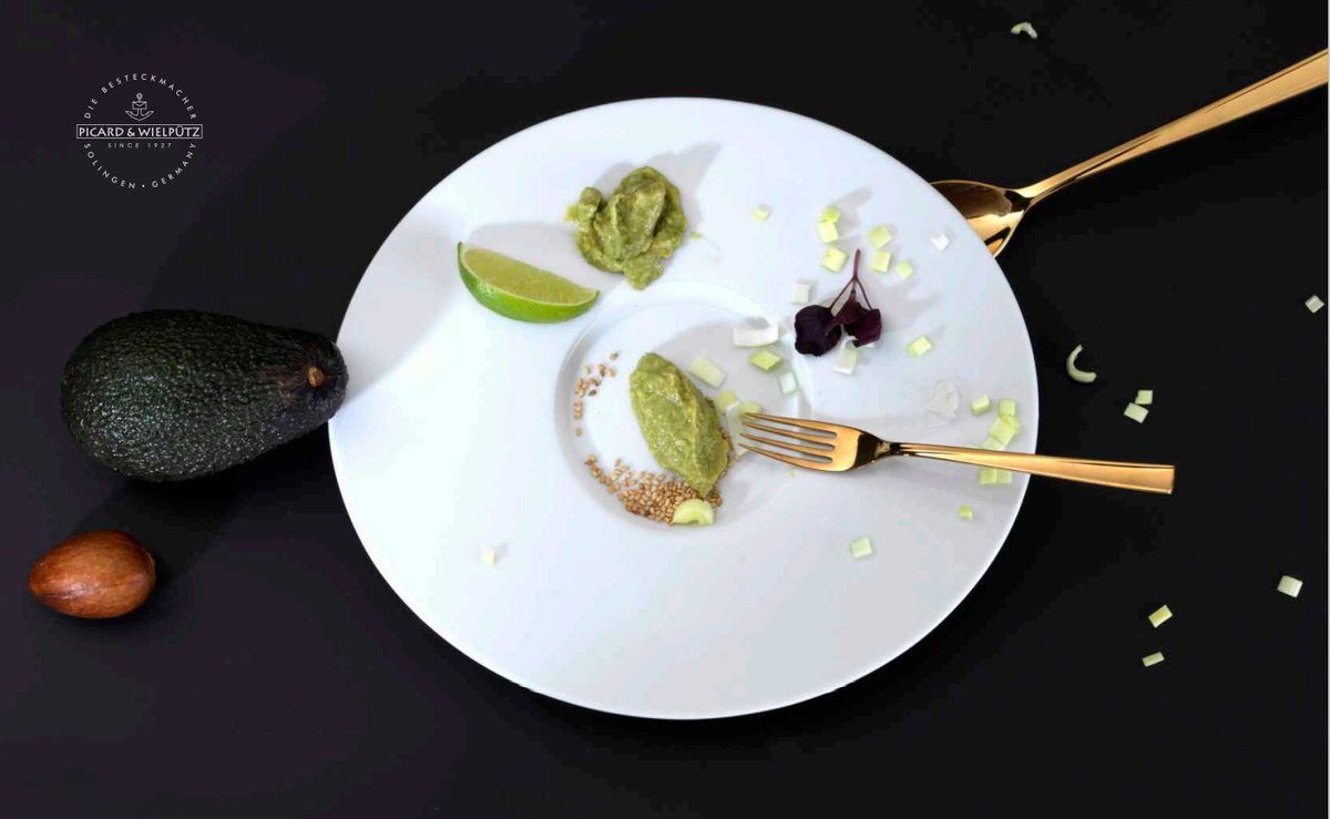 Picard & Wielpütz Dessertgabel PVD-Gold für elegante Desserts in der Gastronomie