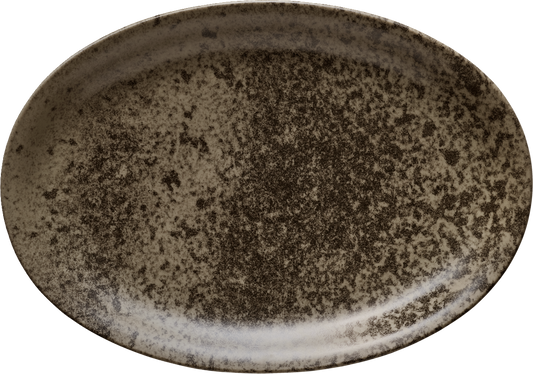 BHS tabletop AG Platte oval 32x23cm - SANDSTONE DARK BROWN für ansprechende Tischpräsentationen