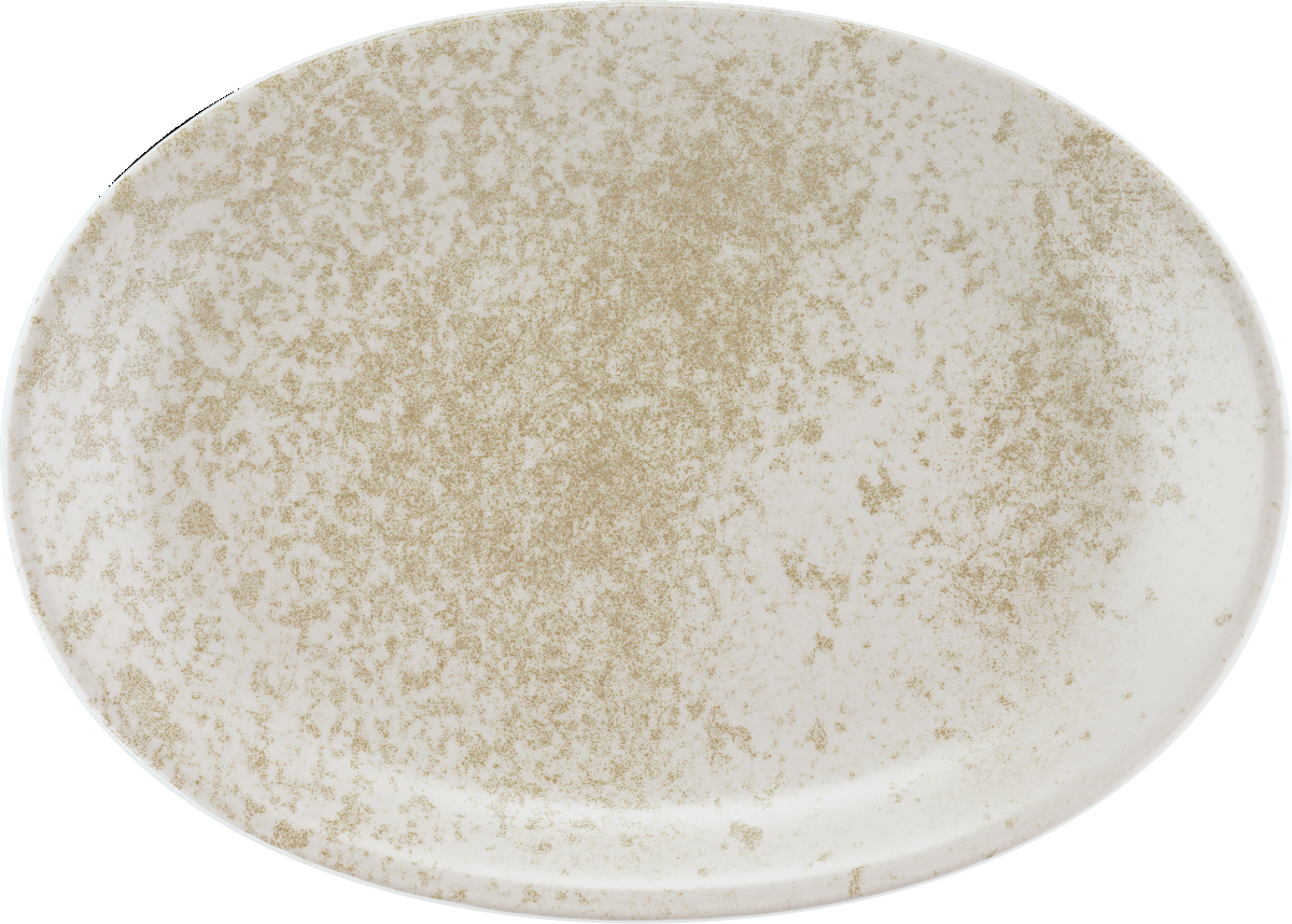 Ovaler Porzellanteller 37x27cm für Gastronomie und ansprechende Tischgestaltungen