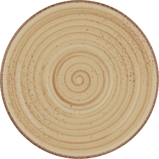 BHS tabletop AG Untertasse rund 11cm - RUSTIC SAND für elegante Tischpräsentation