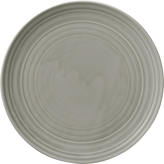 BHS tabletop AG Teller flach coup Struktur GRAY 26cm für gastronomische Anwendungen.