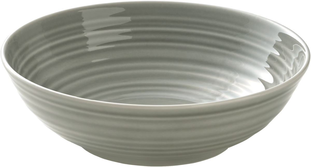 BHS tabletop AG Schüssel rund Struktur GRAY 20cm für die Präsentation von Speisen.