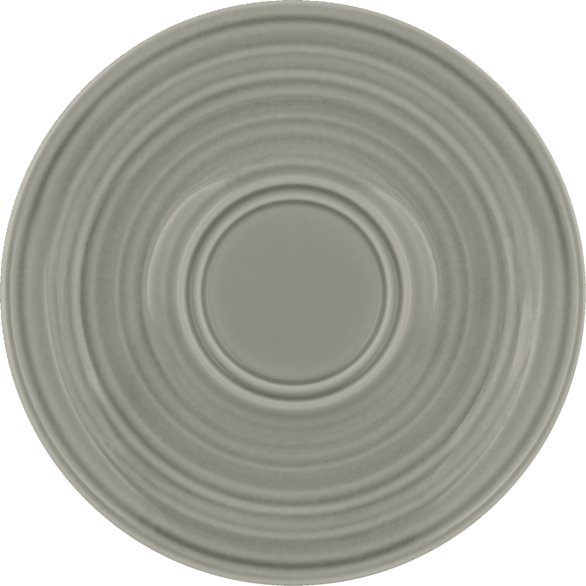 BHS Untertasse Doppelspiegel Struktur GRAY 16cm für Gastronomie