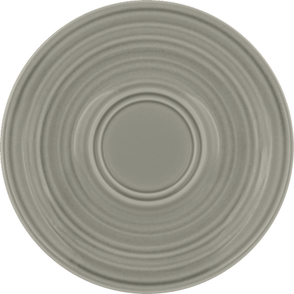 BHS Untertasse Doppelspiegel Struktur GRAY 16cm für Gastronomie