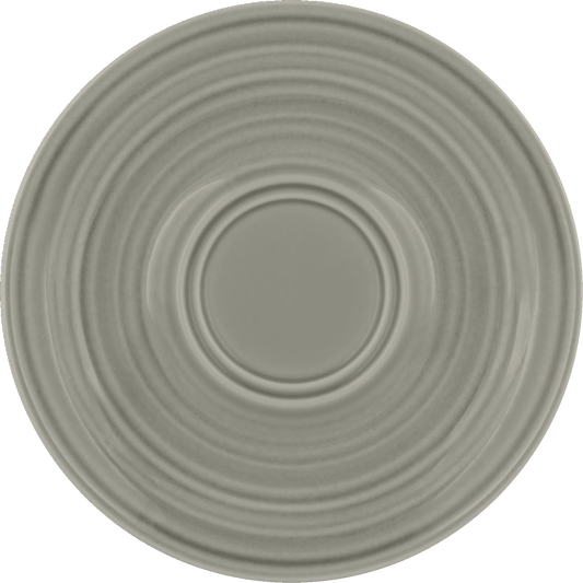 BHS Untertasse Doppelspiegel Struktur GRAY 16cm für Gastronomie
