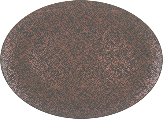 BHS tabletop AG Platte oval coup 37x27cm in PEARLS METALLIC COPPER für die Gastronomie