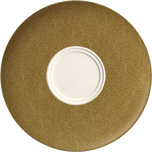 BHS tabletop AG Untertasse Doppelspiegel 21cm - PEARLS OLIVE für Gastronomie