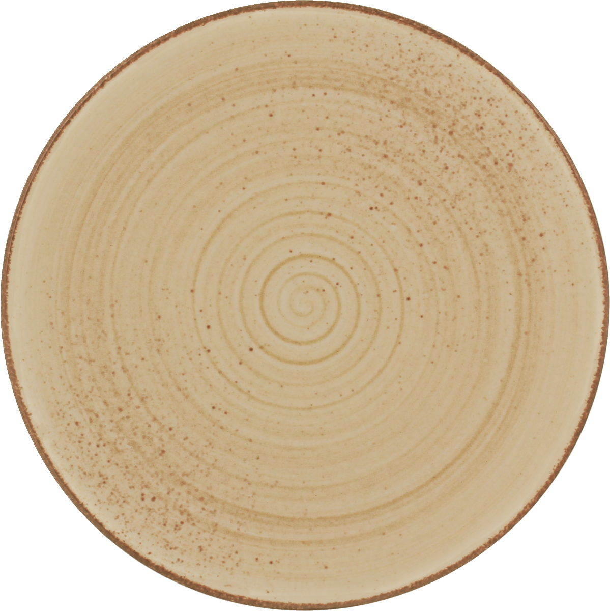 BHS tabletop AG flacher Teller in Rustic Sand für die Gastronomie.