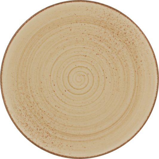BHS tabletop AG flacher Teller in Rustic Sand für die Gastronomie.
