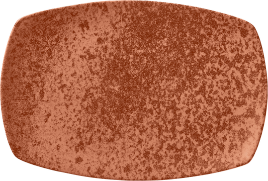 BHS tabletop AG rechteckige Porzellanplatte in Sandstone Orange für elegante Speisenpräsentation