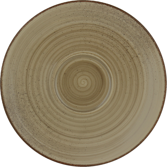 BHS tabletop AG Untertasse rund 12cm - RUSTIC WOOD für gastronomische Anwendungen