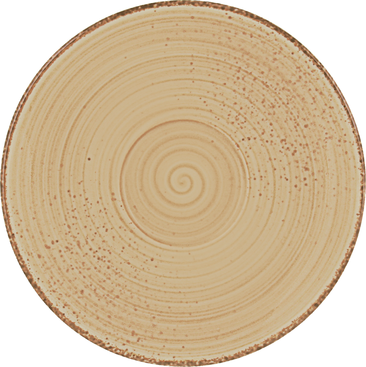 BHS tabletop AG Untertasse rund 12cm in Rustic Sand für den Einsatz in der Gastronomie.