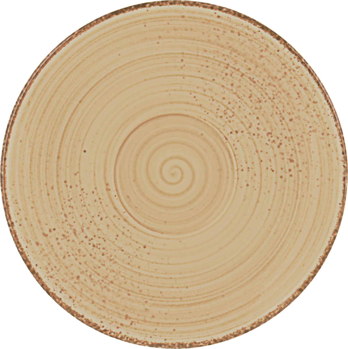 BHS tabletop AG Untertasse rund 19cm - RUSTIC SAND für stilvolles Servieren