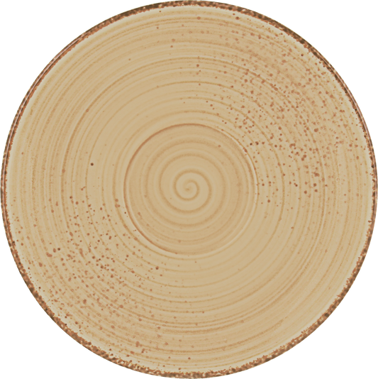 BHS tabletop AG Untertasse rund 19cm - RUSTIC SAND für stilvolles Servieren