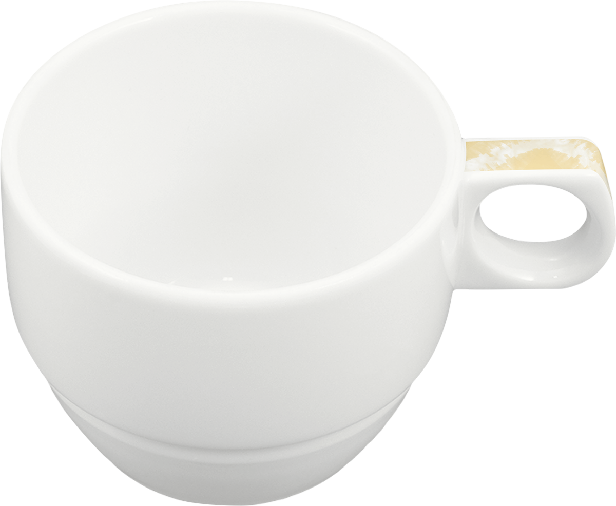 BHS tabletop AG CALMERA YELLOW Obertasse, stapelbar, für den Einsatz in Gastronomie.