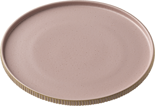 BHS tabletop AG Teller fl. hoher Rand Relief rosé 21cm für die gastronomische Nutzung
