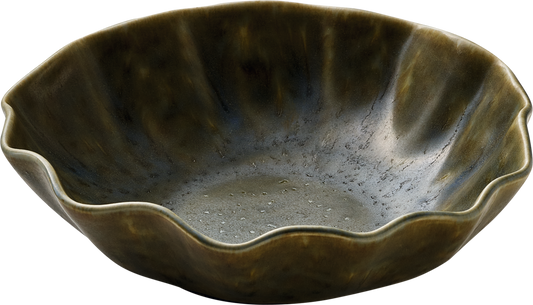 BHS tabletop AG NAMI Teller tief rund olive 22cm