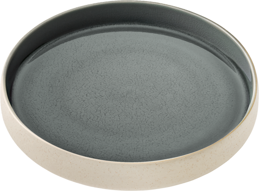 BHS tabletop AG NARA Teller tief hoher Rand grau 24cm für Gastronomie