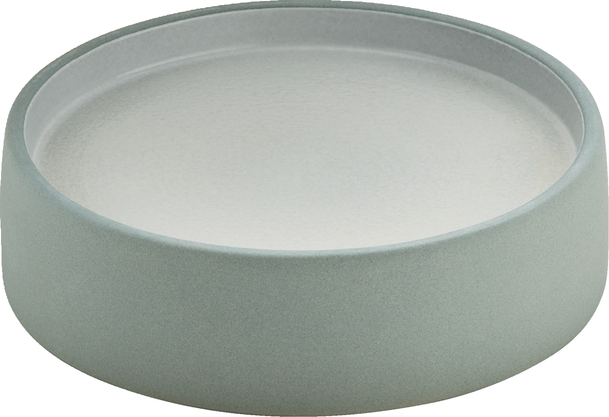 BHS tabletop AG 2IN1 Teller flach/tief rund grau/weiß 16 cm