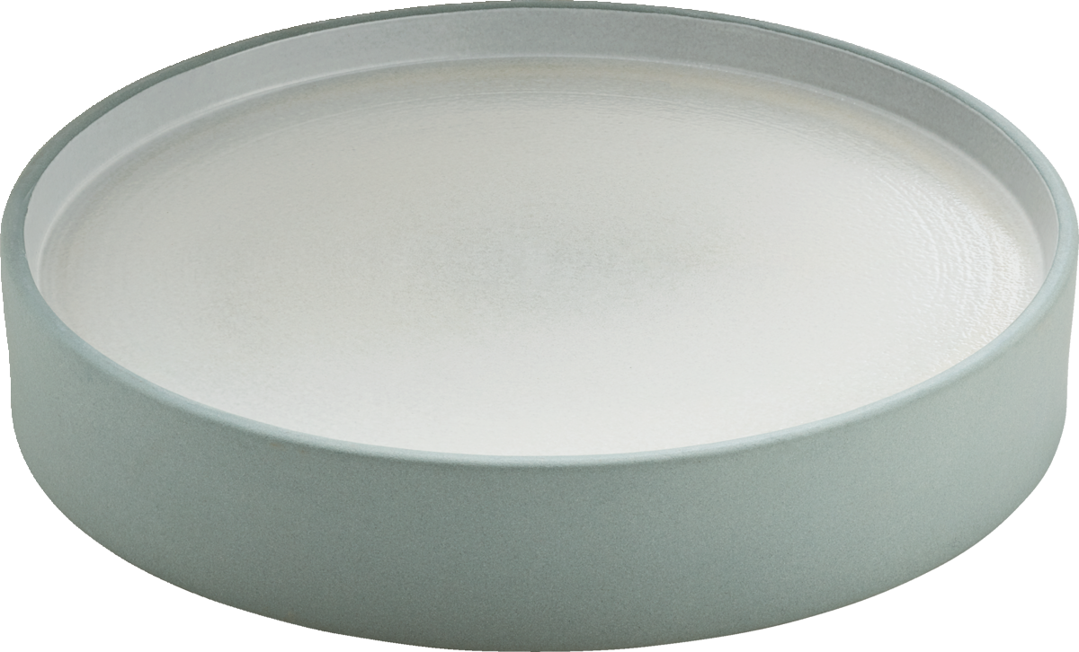 BHS tabletop AG Teller flach/tief rund 24cm in grau/weiß, ideal für die Gastronomie