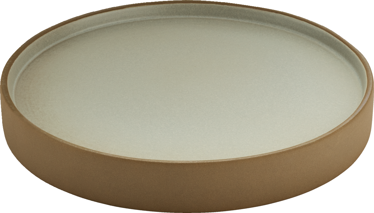 BHS tabletop AG Teller flach/halbtief rund beige/grey 21cm für ansprechende Foodpräsentation