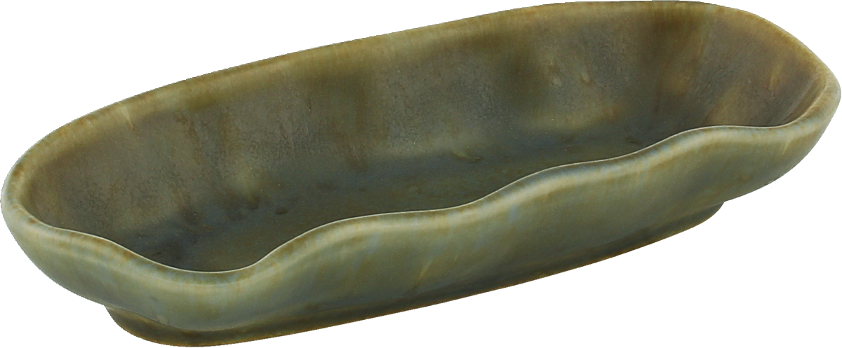 BHS tabletop AG Platte oval olive 15x7cm für ansprechende Tischpräsentationen