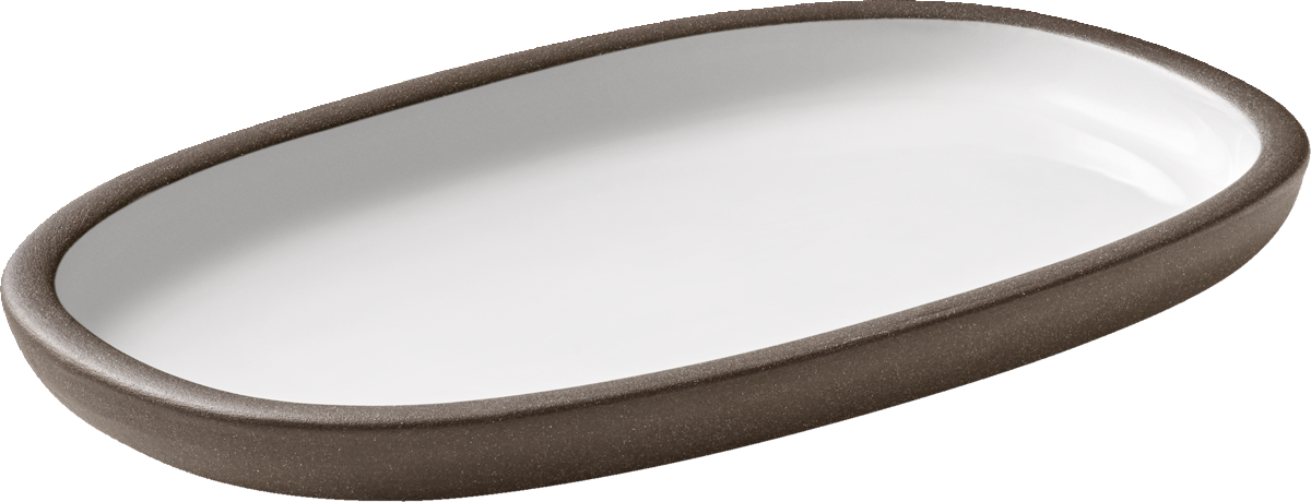 BHS tabletop AG ovale Platte coup weiß 19x11cm für die Gastronomie